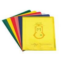DURABLE Sichth&uuml;llen 2337 DIN A4 farbsortiert...