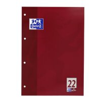 OXFORD Briefblock Schule gelocht DIN A4 kariert Lineatur...