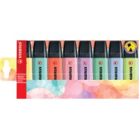 STABILO BOSS ORIGINAL Pastel Textmarker farbsortiert, 8 St.