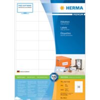 PREMIUM Etiketten A4, 70 x 29,7 mm, weiß, permanent...