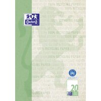 OXFORD Briefblock Recycling DIN A4 blanko, 1 Block