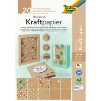folia Motivblock Kraftpapier 1 farbsortiert 120/230 g/qm...