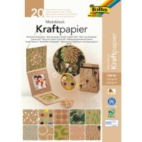 folia Motivblock Kraftpapier 2 farbsortiert 120/230 g/qm...