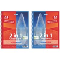 TOPPOINT Collegeblock 2 in 1 liniert und gallery