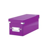 LEITZ CD-/DVD-Box Click & Store viol gallery