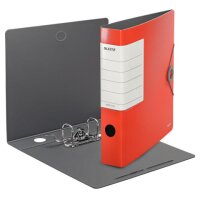 LEITZ Solid 1113 Ordner hellrot Kunststoff 6,2 cm DIN A4,...