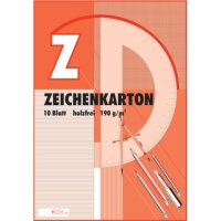 Zeichenkarton DIN A2 190 g/qm, 10 Blatt, gallery