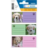HERMA Schuletiketten 5529 Hunde, 9 Etiketten