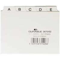 DURABLE Karteikartenregister A-Z wei&szl gallery