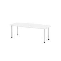 Konferenztisch 220cm/4 Chromfüße W