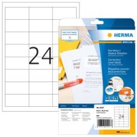Korrektur-/Abdecketiketten A4, 64,6 x 33,8 mm,...