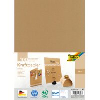 folia Tonpapier Kraftpapier braun 120 g/qm 100 Blatt
