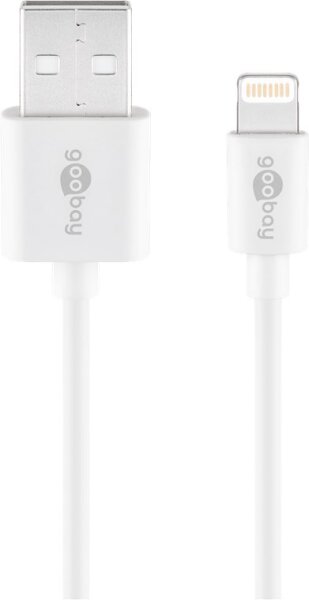 goobay USB 2.0 A/Lightning Kabel 0,5 m weiß