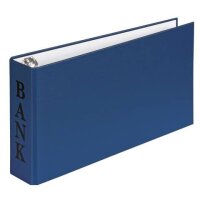 VELOFLEX Bankringbuch 2-Ringe blau 4,5 cm DIN A6 quer