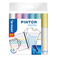 PILOT PINTOR Pastell Kreativmarker farbsortiert 4,0 -...
