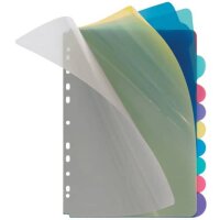 Register - blanko, PP, A4, 10 Blatt, farbig