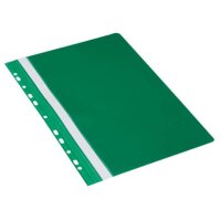 Schnellhefter - A4, Multilochung, PVC, grün
