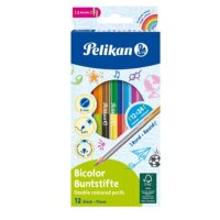 Pelikan Bicolor Buntstifte farbsortiert, 12 S