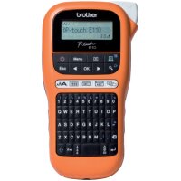 brother P-touch E110 Beschriftungsger&auml;t schwarz,...