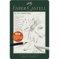 FABER-CASTELL Pitt Graphite Matt Graphitstifte HB, 2B,...
