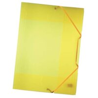 Sammelmappe mit Gummiband, DIN A3, transparent, gelb