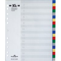 DURABLE Ordnerregister DIN A4 Vollformat,...