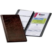 Visitenkartenbuch VISIFIX® 96, 115 x 253 mm, braun