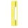 Heftstreifen Kunststoff, kurz - Deckleiste aus Kunststoff, gelb, 25 Stück