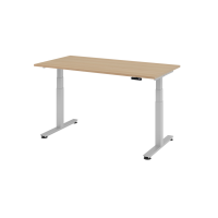 Sitz-Steh-Schreibtisch el.160x80cm Eiche