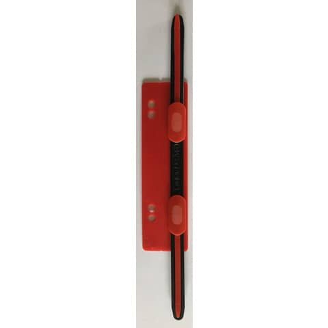 Heftstreifen Kunststoff kurz - Deckleiste, rot, 20 Stück