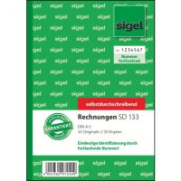 Rechnung, A6, 2x40 Blatt SIGEL SD133