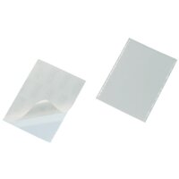 DURABLE Visitenkartentasche selbstklebend transparent,...