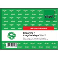 SIGEL Einnahme-/Ausgabebeleg Formularbuch SD026, 1 St.