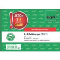 Kassen-Quittung, A6, 2x40 Blatt, 3 Stück