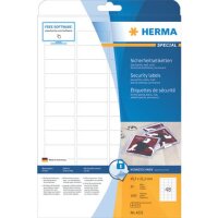 HERMA Sicherheitsetiketten 4232 wei&szlig; 45,7 x...
