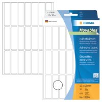 Abl&ouml;sbare Vielzwecketiketten 13 x 50 mm,...