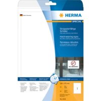 Wetterfeste Folien-Etiketten A4, 190 x 275 mm, weiß, extrem stark haftend
