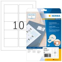Inkjet-Etiketten A4, 83,8 x 50,8 mm, weiß, permanent haftend