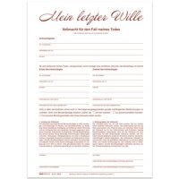 Testamentmappe "Mein letzter Wille"