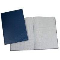 Geschäftsbuch - A4, 96 Blatt, 70g/qm, kariert, blau