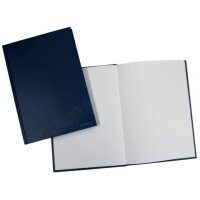 Geschäftsbuch - A5, 96 Blatt, 70 g/qm, blanko, blau