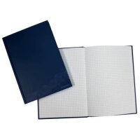 Geschäftsbuch - A5, 96 Blatt, 70 g/qm, kariert, blau