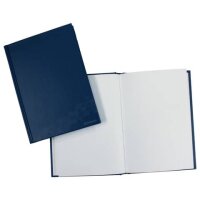 Geschäftsbuch - A6, 96 Blatt, 70g/qm, blanko, blau