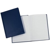 Geschäftsbuch - A6, 96 Blatt, 70g/qm, liniert, blau