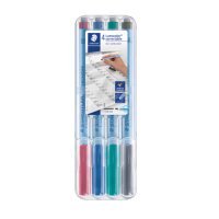 STAEDTLER Folienstifte farbsortiert non-permanent, 4 St.