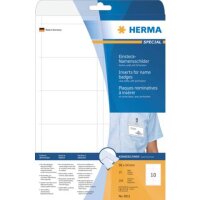 Namens-Einsteckschilder, A4, 90 x 54 mm, wei&szlig;,...