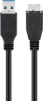 goobay USB 3.0 A/Micro USB 3.0 B Kabel 3,0 m schwarz