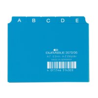 DURABLE Karteikartenregister A-Z blau