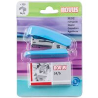 novus Heftgerät Mini blau