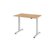 Sitz-Steh-Schreibtisch el.120x80cm Eiche